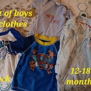 Lot of baby boy clothes 12to18 months